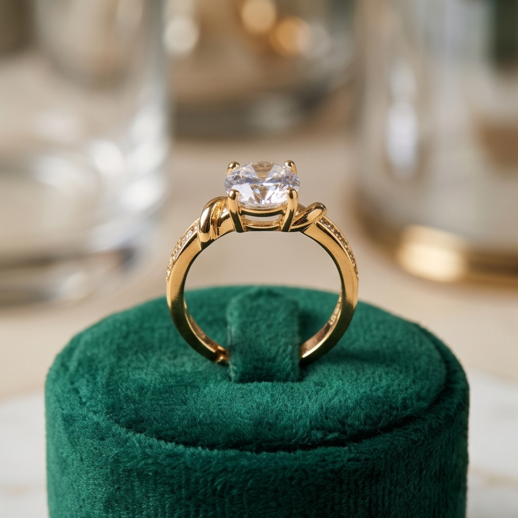 Solitaire Gold Ring
