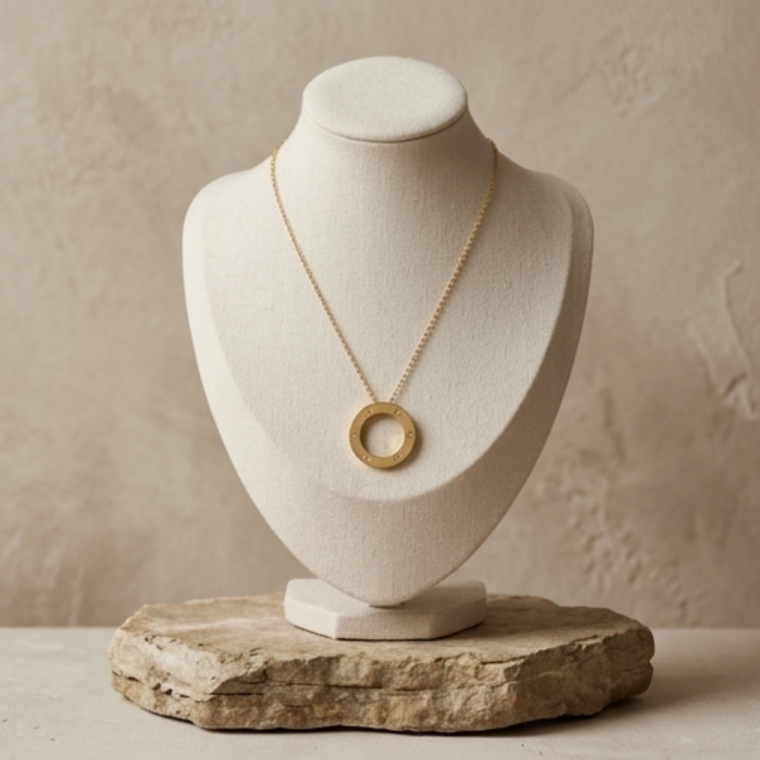 Round Pendant with Chain