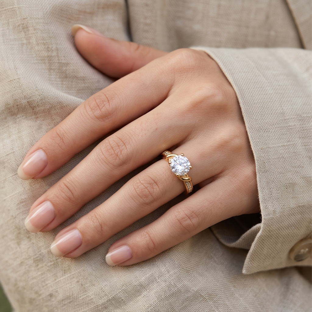 Solitaire Gold Ring