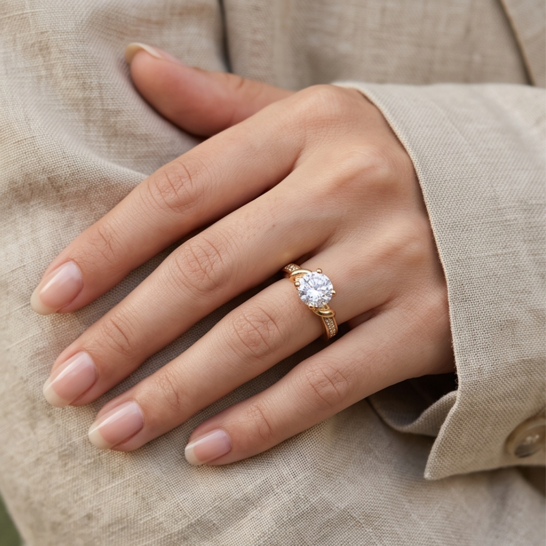 Solitaire Gold Ring