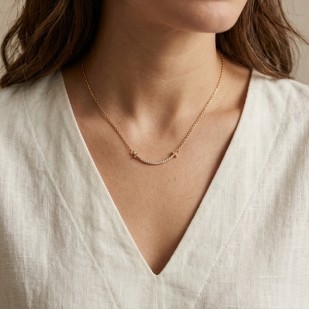 Diamond Smile Necklace