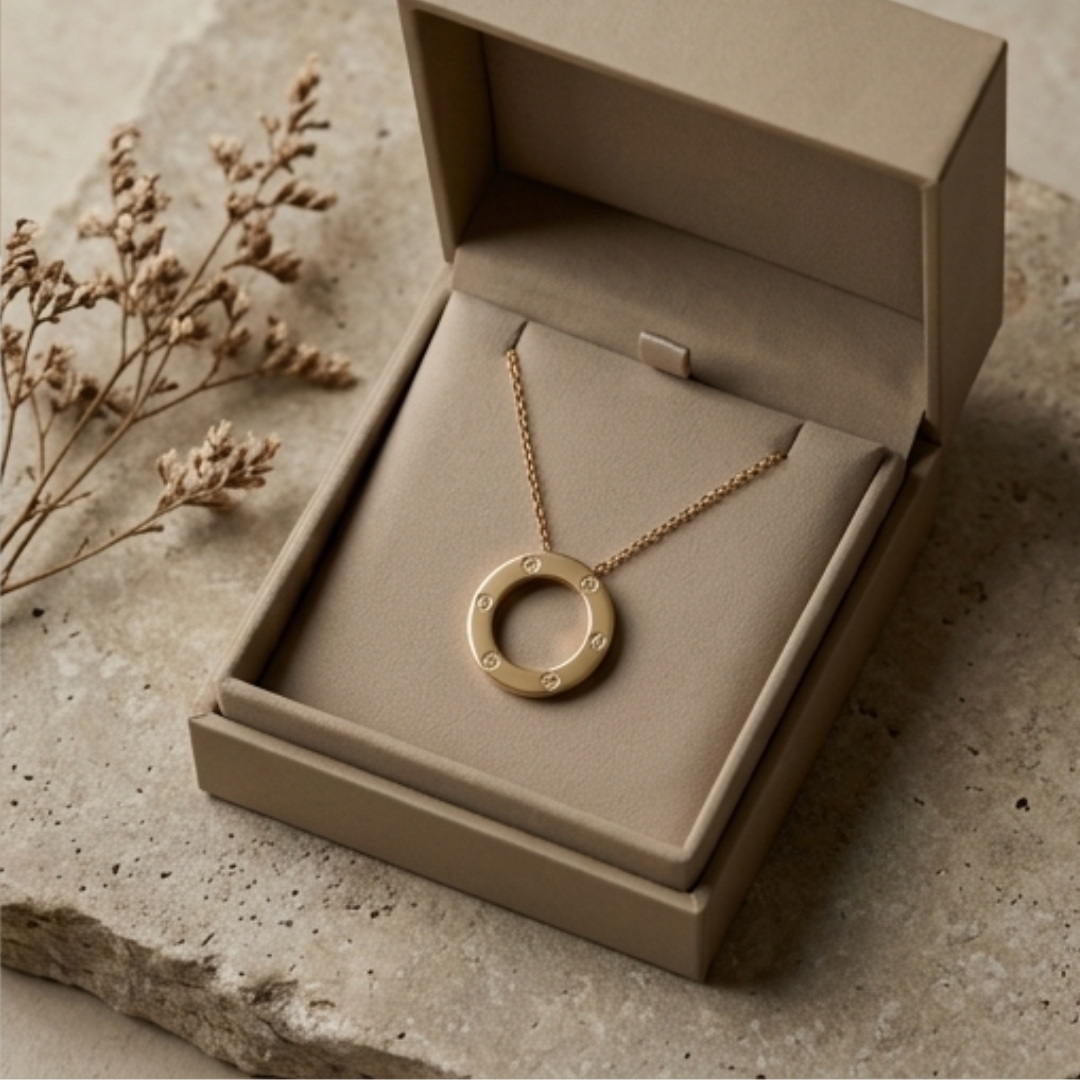 Round Pendant with Chain